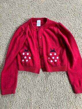 Gymboree Red Button-Up Cardigansize 7